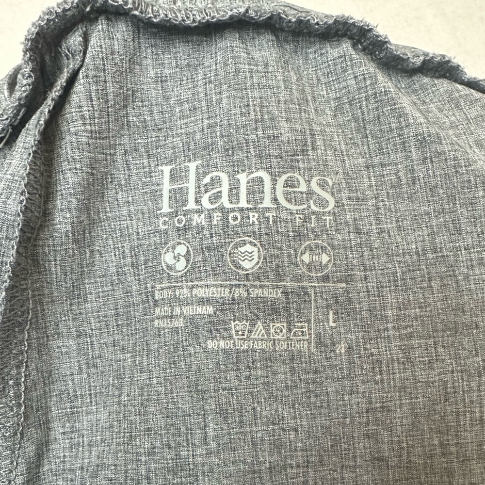 Hanes Gray Comfort Fit Track Pants - Picture 7 of 9